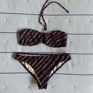 Shoshanna bikini - navy and orange size S/L